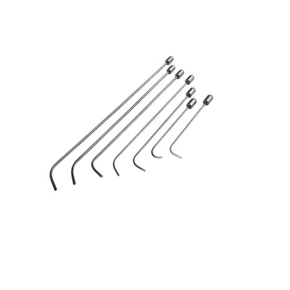 Norelia Edition 7-Piece 360° Rotating Professional PDR Rod Set – White Steel Paintless Dent Repair Tools InoxPDR