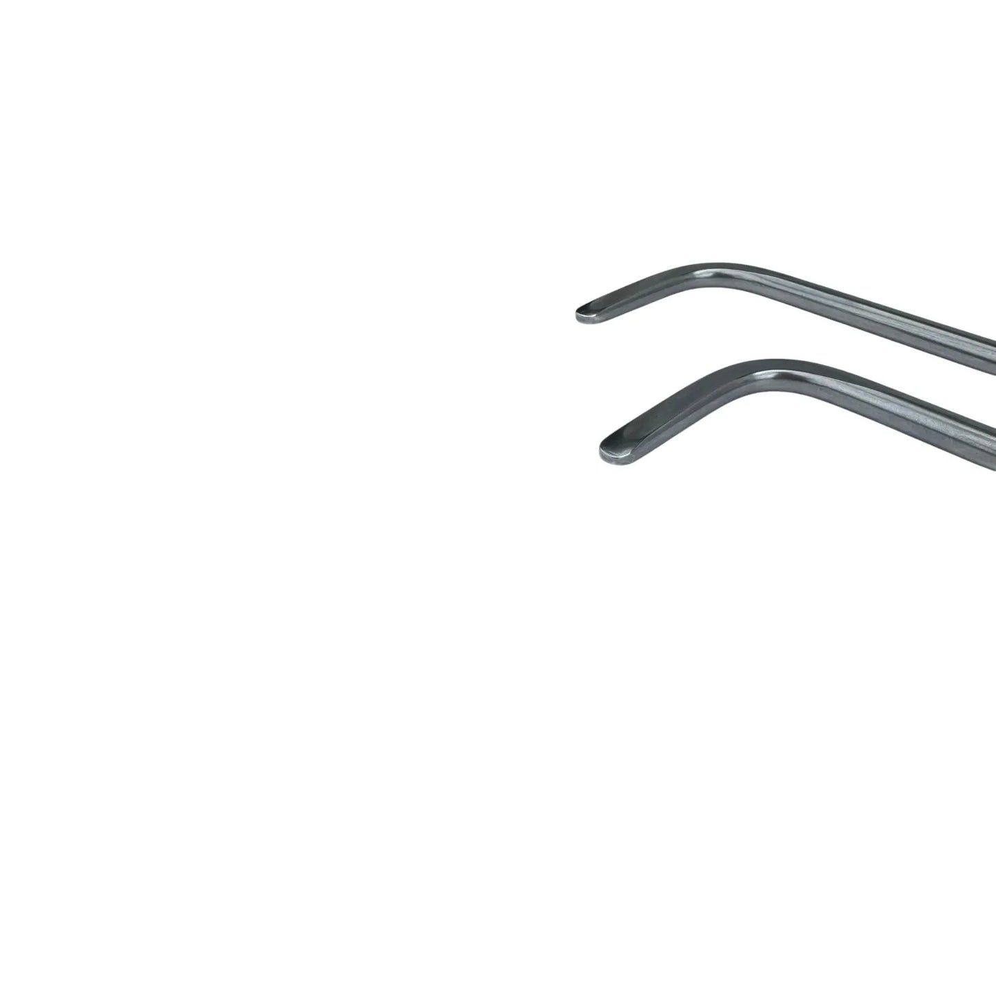 Erbora Edition 2-Piece 360° Rotatable Single Bend Round Tip White Steel PDR Tools – Paintless Dent Repair Rods InoxPDR