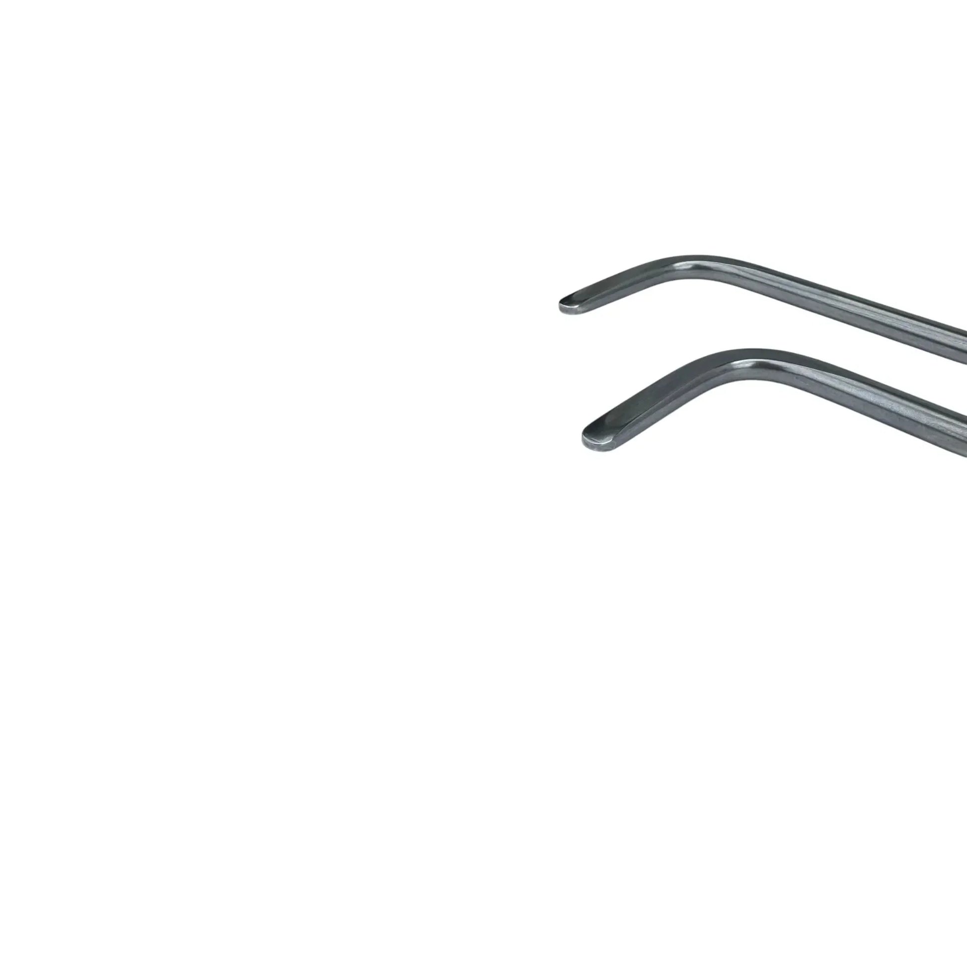 Erbora Edition 2-Piece 360° Rotatable Single Bend Round Tip White Steel PDR Tools – Paintless Dent Repair Rods InoxPDR