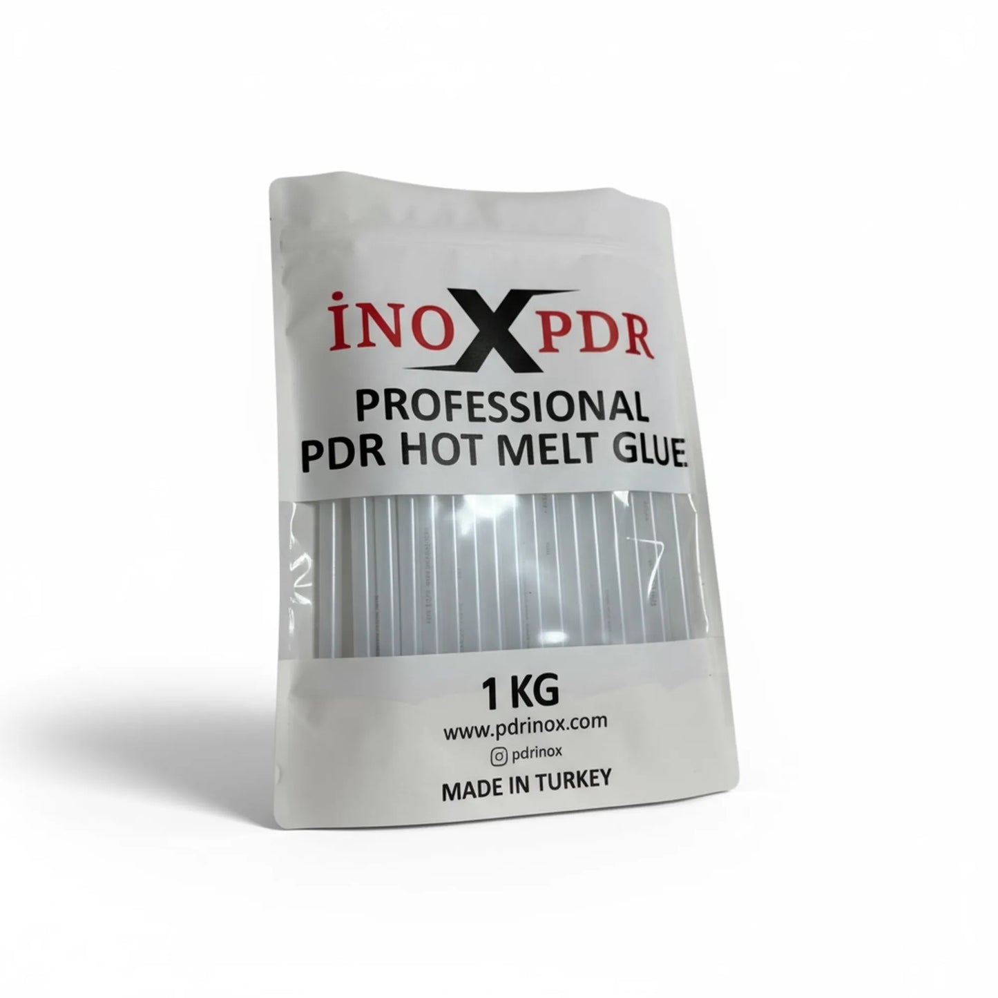 PDR INOX Cola Termofusível Transparente (1KG / 33 Bastões) - Alto Desempenho