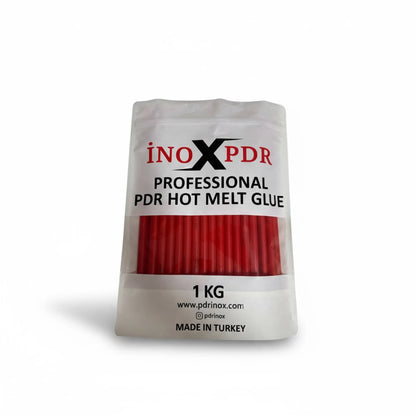 PDR INOX Cola Termofusível Vermelha (1KG / 33 Bastões) - Aderência Rápida