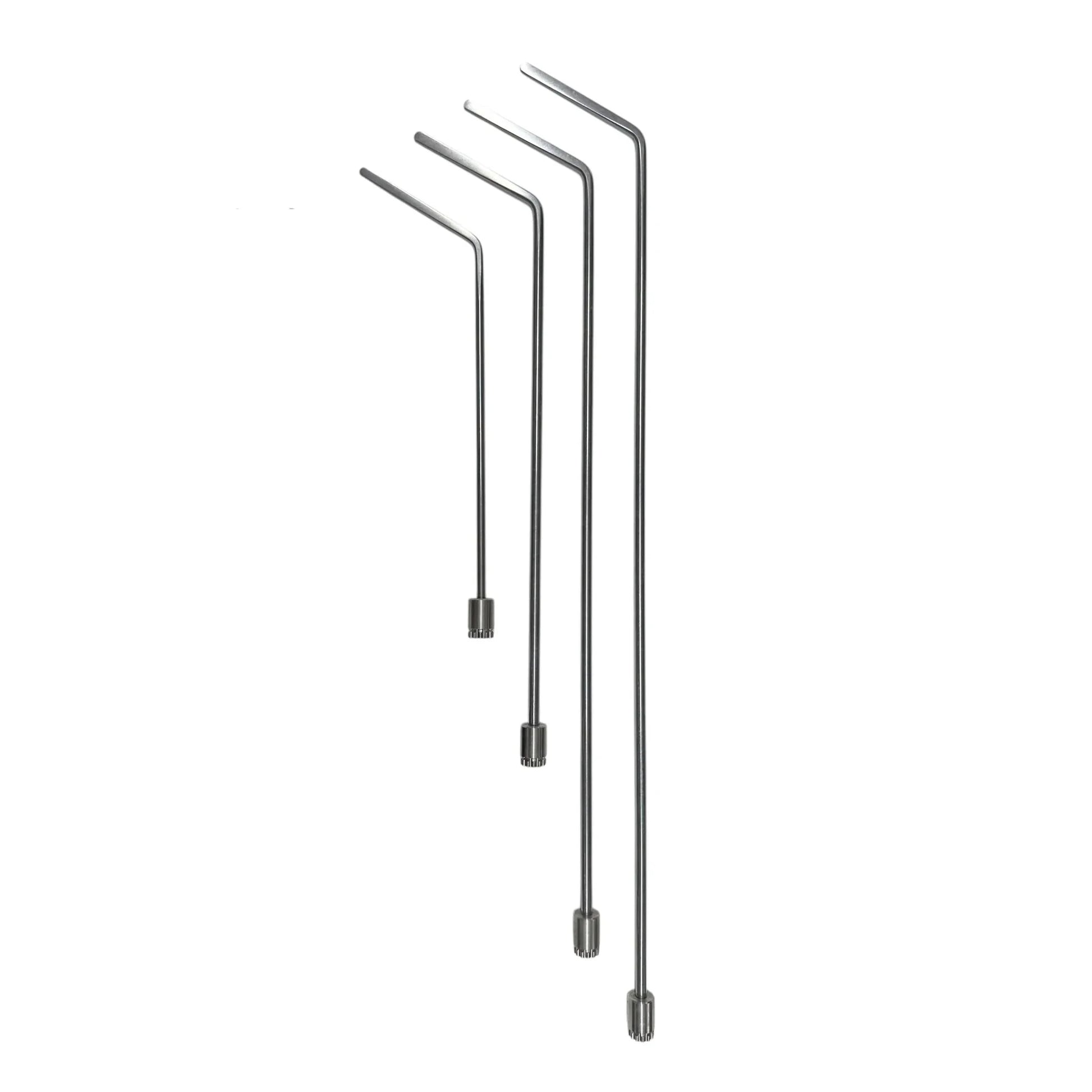 Sylvora Edition 4-Piece 360° Rotatable Single Bend Round Tip White Steel PDR Tools – Paintless Dent Repair Rods InoxPDR